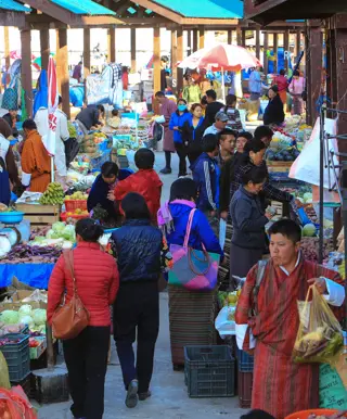 Marktbesuch in Thimphu